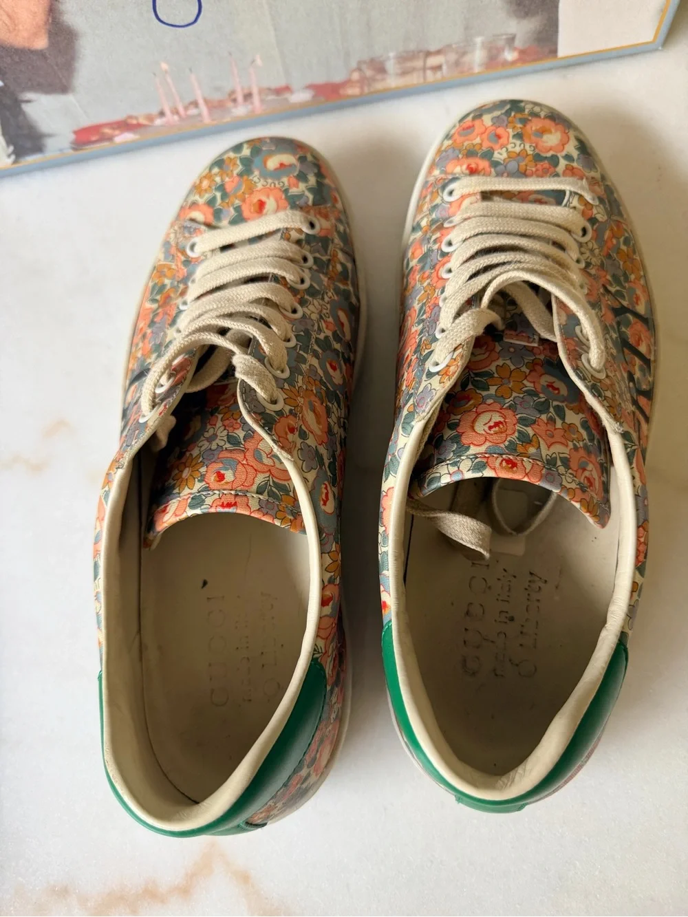 GUCCI x LIBERTY OF LONDON Floral Print Ace Sneakers